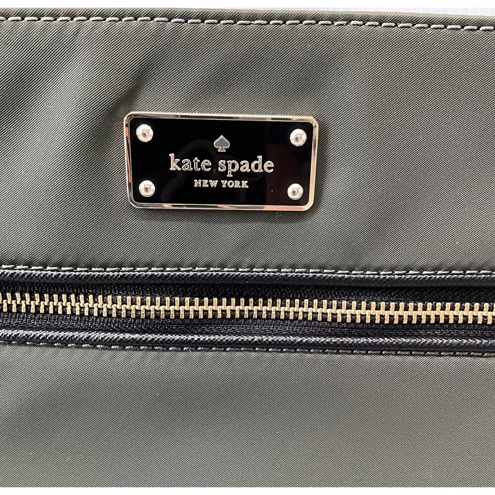 Kate Spade New York Dessi Wilson Road Nylon Crossbody Bag In Olive Green NWOT - Picture 6 of 15